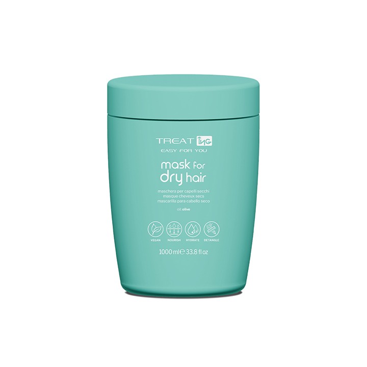 ING Maschera Capelli Secchi 1000 ml | Nutriente all'Olio di Oliva