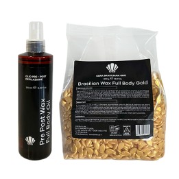 Kit 5 Cere Brasiliane Oro 800 g + Olio Omaggio: la scorta