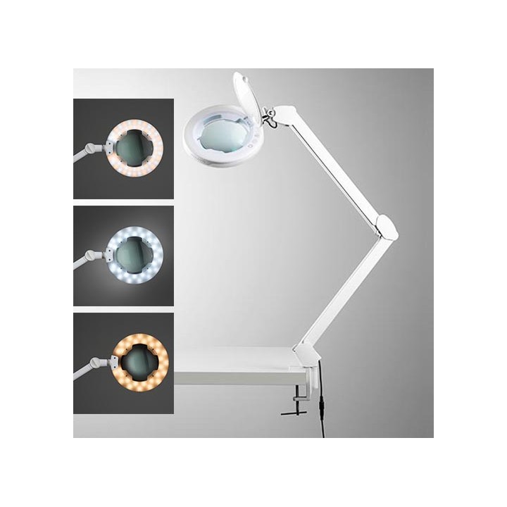 Lente 5D LED Tonda Air Touch con Morsetto: vedi ogni dettaglio