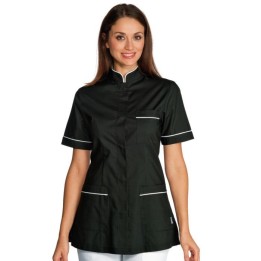 Casacca Panarea nera e bianca, 65% poliestere e 35% cotone