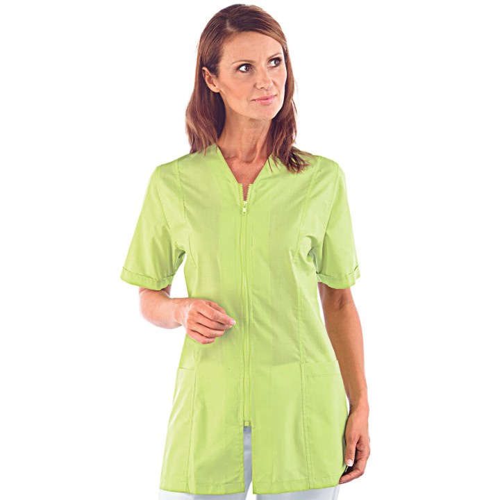 Casacca Victoria verde mela, 65% poliestere e 35% cotone