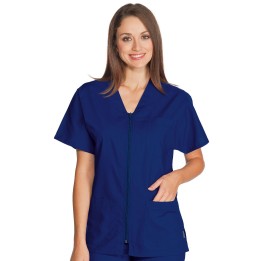 Casacca Milano unisex blu, 65% poliestere e 35% cotone