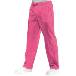 Pantalone con elastico fucsia, 65% poliestere e 35% cotone