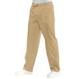 Pantalone con elastico biscotto, 65% poliestere e 35% cotone