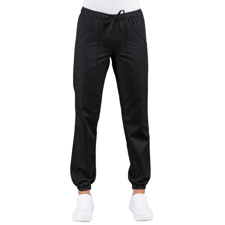 Pantagiaffa nera super stretch, 97% cotone e 3% spandex