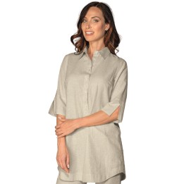Blusa Java Lino Manica 3/4