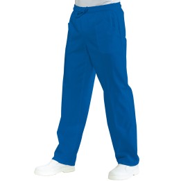 Pantalone Blu Cina Elastico Poliestere Cotone