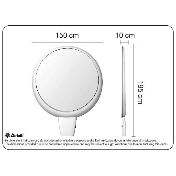 Specchiera Moonlight - misure