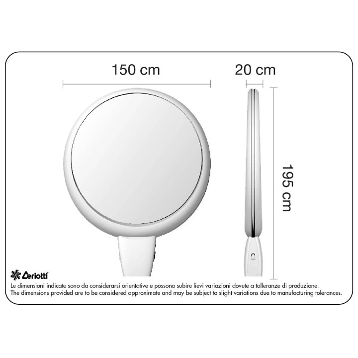 Specchiera Moonlight db - misure