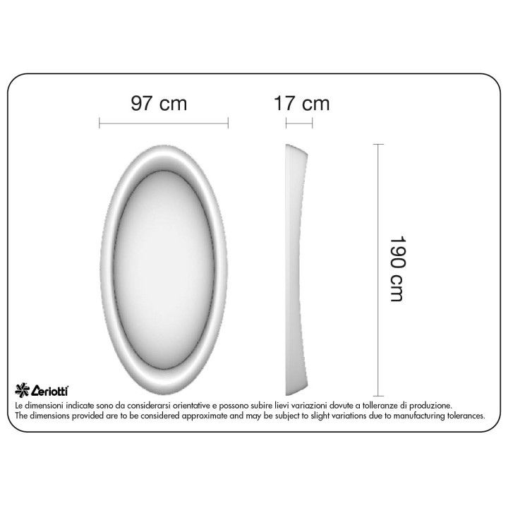 Specchiera Optical - misure