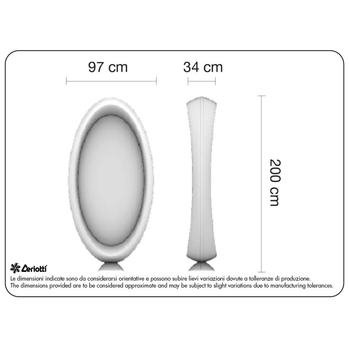 Specchiera Optical db - misure