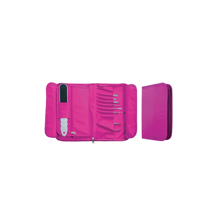 Busta Porta Attrezzi Rosa con Cerniera 41x32 cm