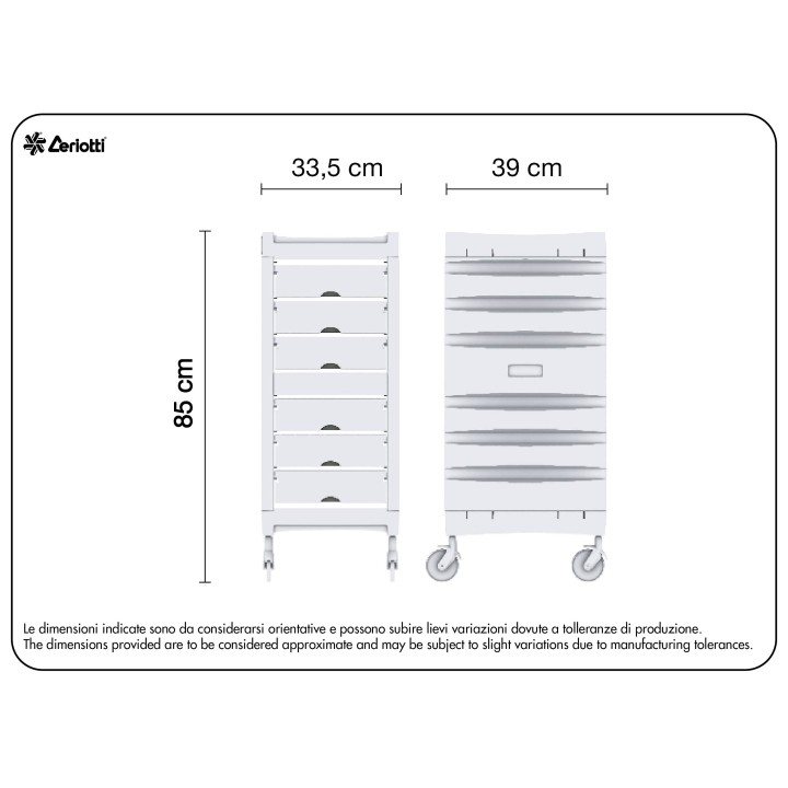 Carrello Building - misure