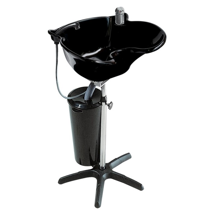Lavello nero professionale per lavaggio capelli