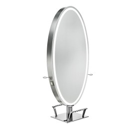 Postazione professionale con specchio ovale Tula