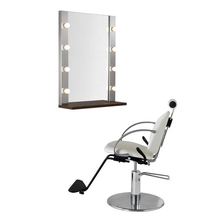 Specchiera professionale da trucco con luci Trilly