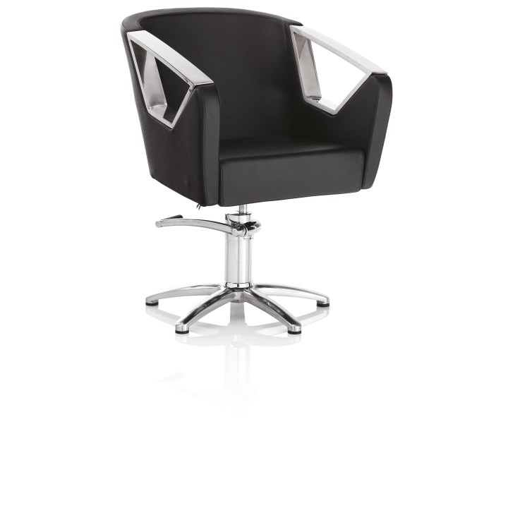 Poltrona professionale da parrucchiere Astra Black