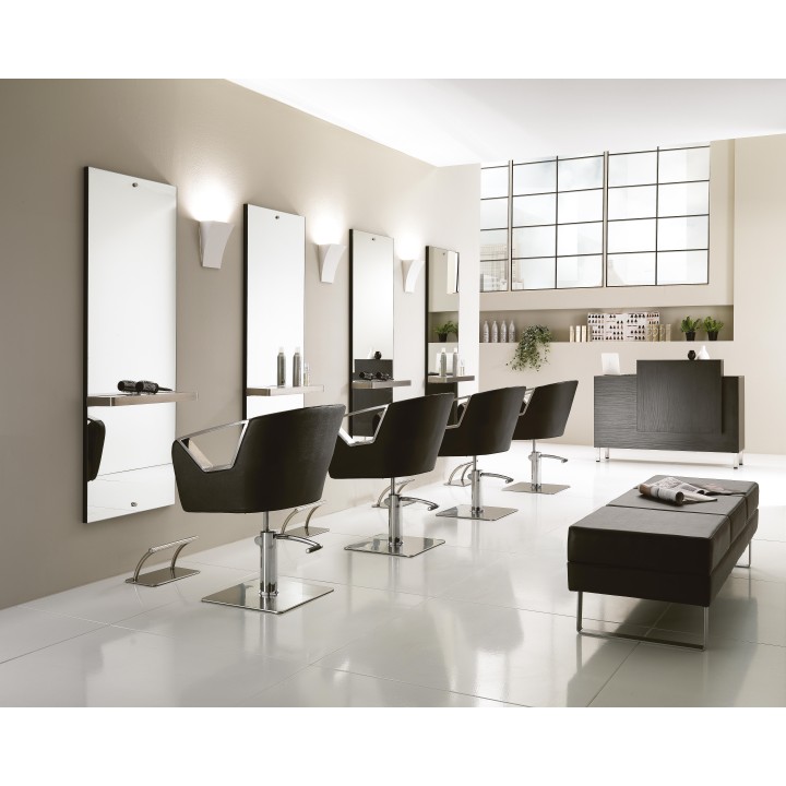 Poltrona professionale da parrucchiere Astra Black