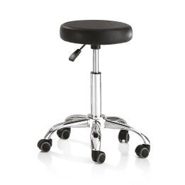 Sgabello professionale con base cromata
