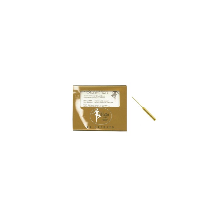 Aghi Ballet Oro 0,055 Elettrodepilazione 50pz