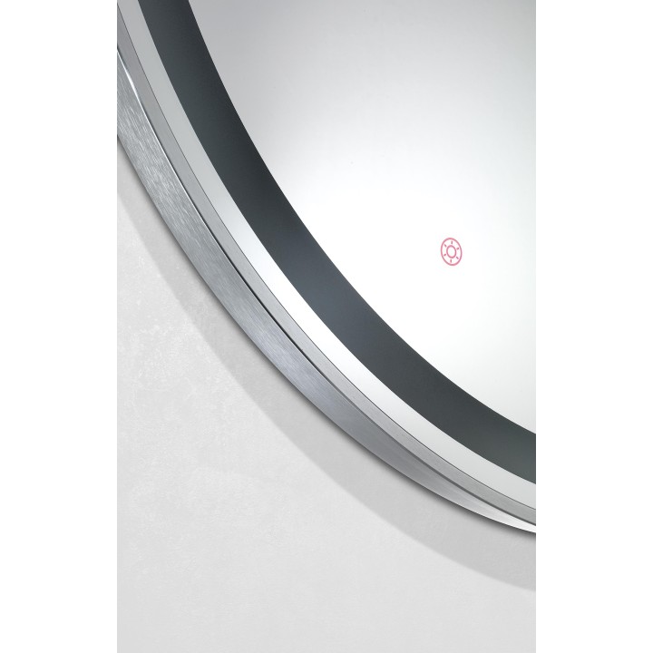 Specchiera rotonda con luce LED Nuvola