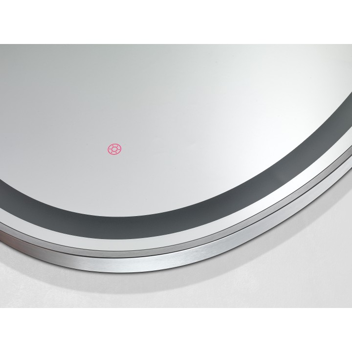 Specchiera rotonda con luce LED Nuvola
