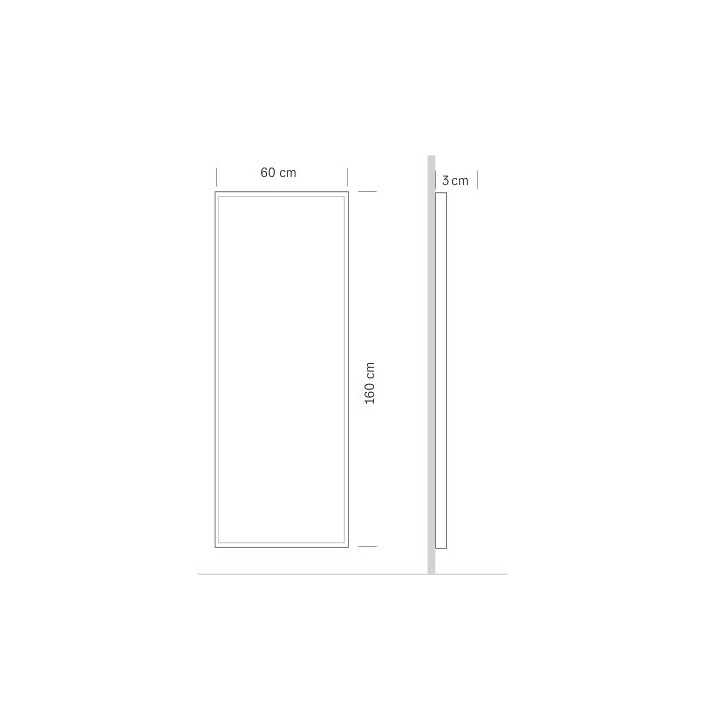Specchiera professionale Lift - misure
