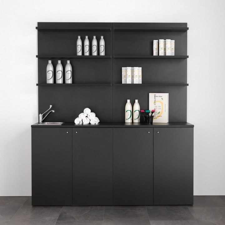 Mobile di servizio 90 cm con lavandino e miscelatore