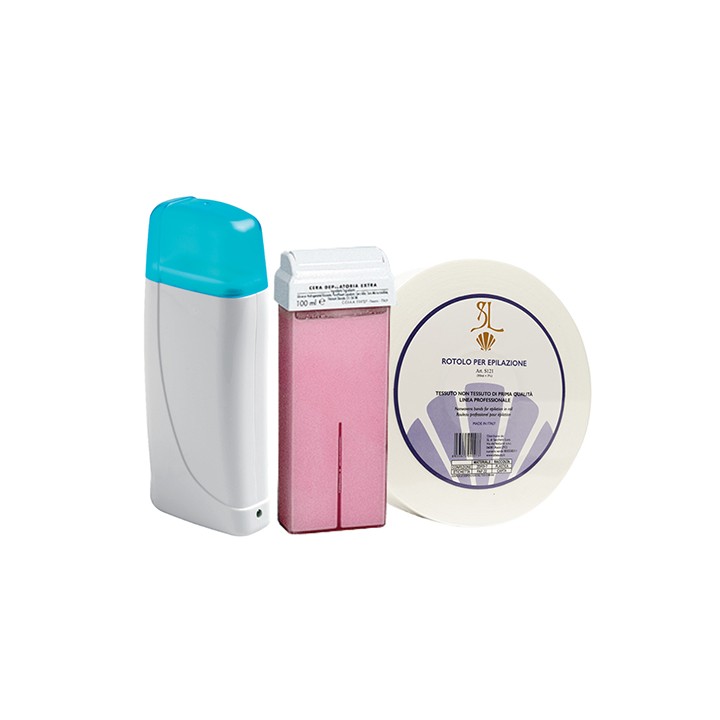 Kit 96 Cartucce Cera Titanio + Scaldacartucce Omaggio