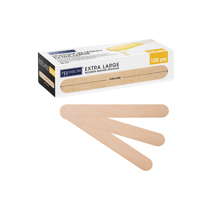 Spatole Legno Corpo Extra Large 20x2,5cm 100pz