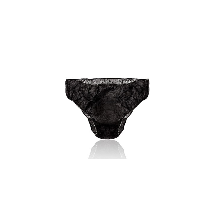 Slip Monouso Unisex Nero Coprente - 20 pz