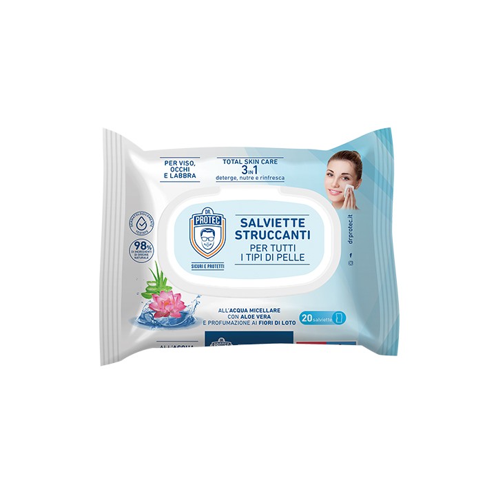 Salviette Struccanti Micellari Loto Aloe 20pz