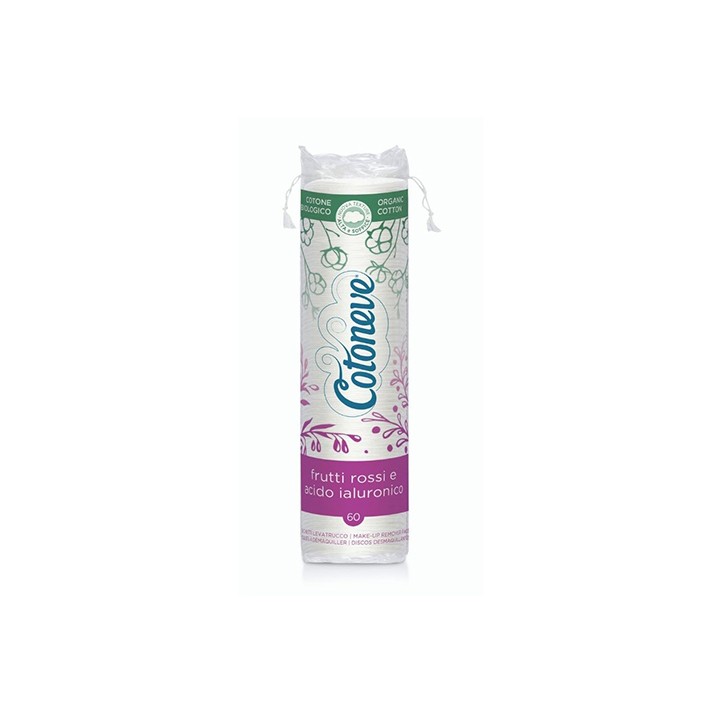 Dischetti Cotone Bio Frutti Rossi Ialuronico 60pz