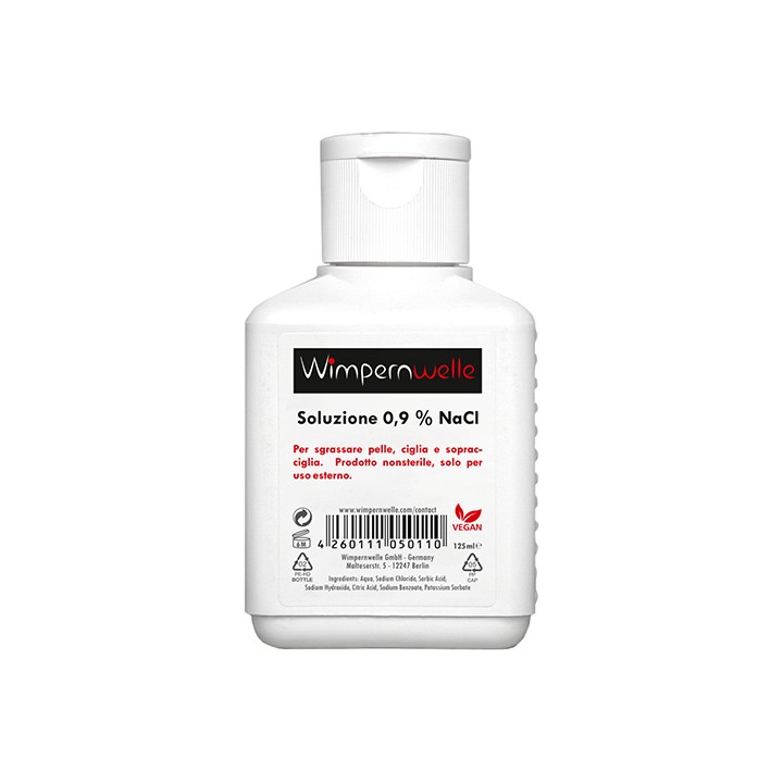 Soluzione Fisiologica 0,9% Laminazione Ciglia 125 ml