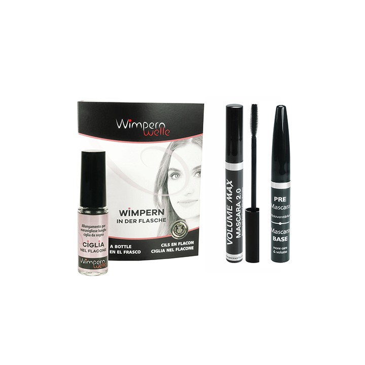 Kit Ciglia nel Flacone Delux Nero Completo