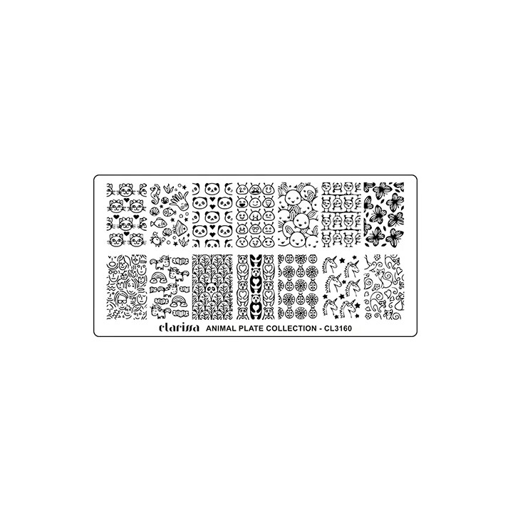 Piastra Stamping Nail Art Animal | Ricostruzione Unghie