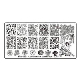 Piastra Stamping Nail Art Flowers | Ricostruzione Unghie