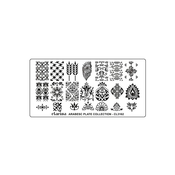Piastra Stamping Nail Art Arabesc | Ricostruzione Unghie