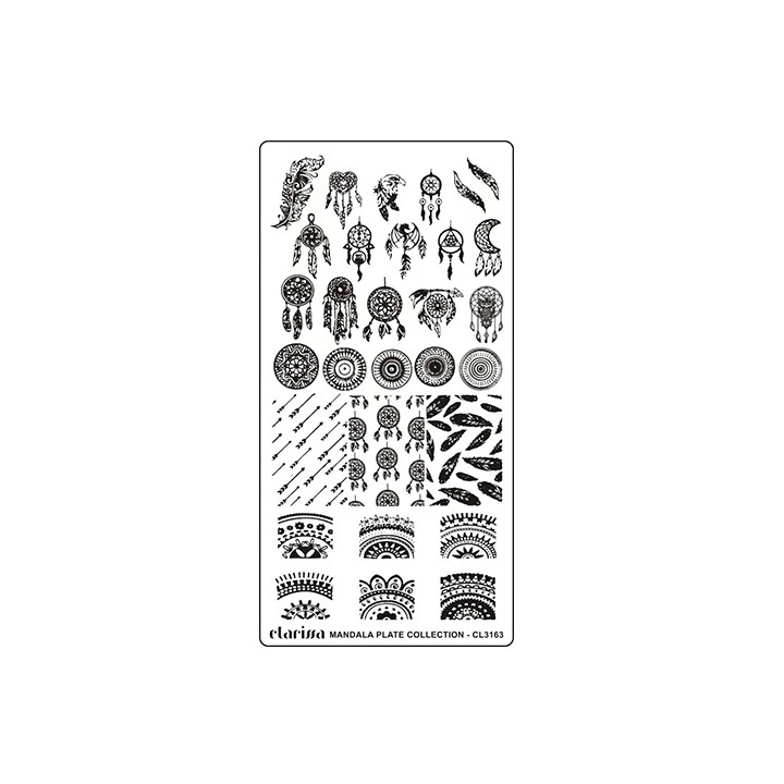 Piastra Stamping Nail Art Mandala | Ricostruzione Unghie