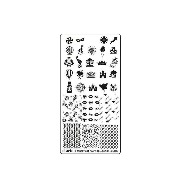 Piastra Stamping Nail Art Street Art | Ricostr. Unghie