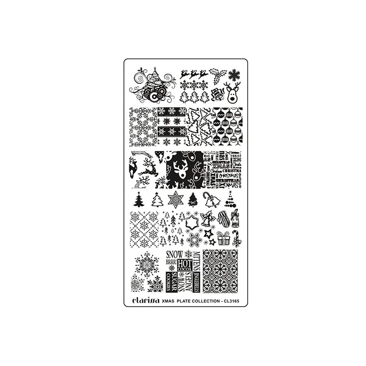 Piastra Stamping Nail Art Xmas | Ricostruzione Unghie