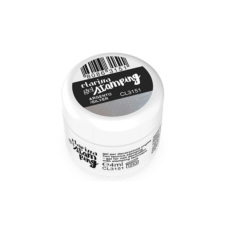 Stamping Gel Argento 4ml - Nail Art Professionale