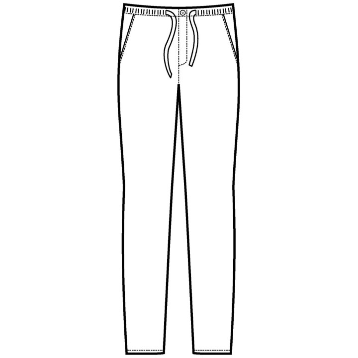 Pantalone slim zip unisex