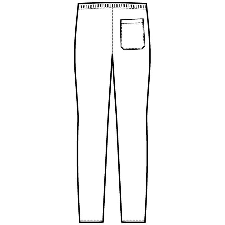 Pantalone slim zip unisex