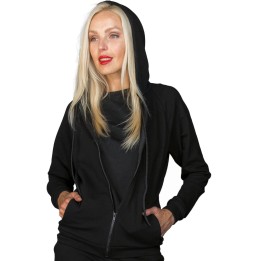 Felpa unisex con ZIP e cappuccio